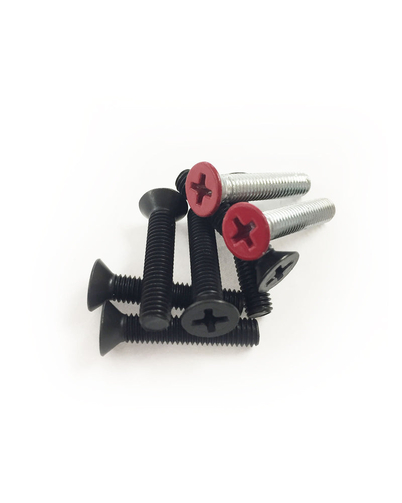 Colored Phillips 1" Skateboard Hardware